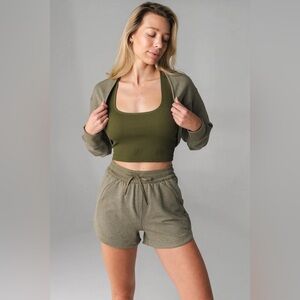 Vitality Studio Shrug - Matcha Marl